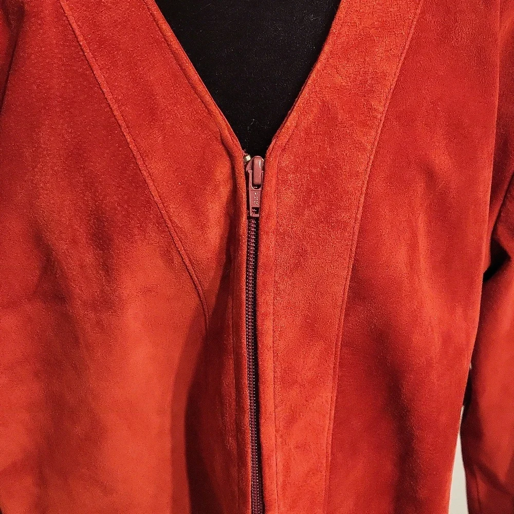 Danier Red Suede Jacket - Picture 3 of 14